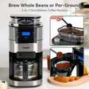 Gevi All In One 10-Cup Grind & Brew Coffee Maker with Built-In Burr Grinder