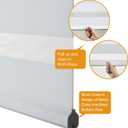 Persilux Cordless Zebra Blinds for Indoor Windows, Free-Stop Zebra Blinds Cordless, Light Filtering Sheer Shades Dual Layer for Day and Night, Zebra Roller Shades for Home (30.5" W X 64" H, White)