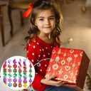 60Pcs Christmas Mini Pop Keychain Fidget Toys Mini Pop Keychain Rainbow Silicone Simple Fidget Toys Fidget Relieve Anxiety Stress Hand Office Desk Toys for Kids Adults