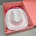 Cowgirl Costume Girls Kids Disco Western Rodeo Dress Up Outfits for Halloween Birthday Cosplay Party (110(3-4 Years), Hot Pink)