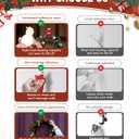 12 Pack Christmas Garland Hangers for Mantle, Reusable Silicone Stocking Holders for Fireplace, Door Frame & Stairways, Large-Sized for Wreath and Christmas Party Decoration (Red)