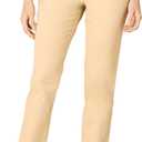 Amazon Essentials Women's High-Rise Slim-Fit Full-Length Straight-Leg Khaki Pant (18, Tan)