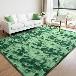 FlyDOIT Large Area Rugs for Living Room Bedroom, 4x6 Ft Tie-Dyed Green Ultra Soft Comfy Thickened Memory-Foam Indoor Carpets, Cozy Modern Floor Rug for Boys Girls Playroom Dorm Nursery Home Dcor FlyDOIT Large Area Rugs for Living Room Bedroom, 4x6 Ft Tie-Dyed Green Ultra Soft Comfy Thickened Memory-Foam Indoor Carpets, Cozy Modern Floor Rug for Boys Girls Playroom Dorm Nursery Home Dcor