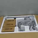 PESRAE Dimmable Industrial Floor Lamp, Farmhouse Floor Lamp Standing Lamp with 3 Elegant Teardrop Cage Heads & Included 3 x 1200LM Edison LED Bulbs, Tall Lamp for Living Room, Bedroom (Matte Black)