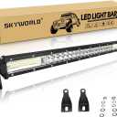 SKYWORLD 24 inch 216W LED Work Light Bar Double Row Flood Spot Combo Beam Fog Lights 6000K Offroad Driving Lamp for Trucks Car ATV SUV 4X4 4WD