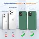 Miracase Compatible with iPhone 12 Case and iPhone 12 Pro Case, Liquid Silicone Gel Rubber Full Body Protection Shockproof Drop Protection Phone Case for iPhone 12/12 Pro 6.1 inch, Acacia Green