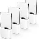 oviitech Superior Night Light with Dusk to Dawn Light Sensor at Bottom, Light in Warm White for Hallway, Bedroom, Living Room, Bathroom and Other Scenes, UL Certified, White, 4 Pack