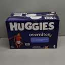 Huggies Size 4 Overnites Baby Diapers: Overnight Diapers, Size 4 (22-37 lbs), 100 Ct, Packaging May Vary