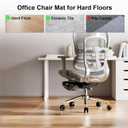 46"x60" Office Chair Mat for Hardwood Floor,Large Computer Chair Mat for Hard Floor, Large Anti-Slip Hard Floor Protector Rolling Desk Mat,PVC Office Floor Mat for Work,Home
