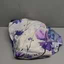 Round Tablecloth with Elastic Edge, 36-60Inch Waterproof Table Cloth for Dinner, Outdoor, Picnic, 60inch, Purple Flower