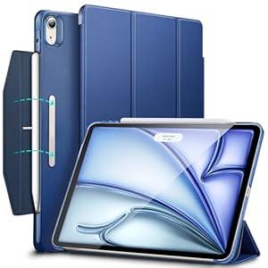 ESR for iPad Air 11 Inch Case (2025) M3/M2, iPad Air 7th/6th/5th/4th Gen Case (2024/2022/2020) 10.9 Inch, Trifold Smart Cover, Auto Sleep and Wake, Slim and Lightweight, Grey