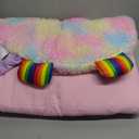 Happy Nappers: Pillow & Sleepy Sack: Medium - Rainbow Unicorn - 54 x 20, Plush Animal Character, 2-in-1 Pillow Sleeping Bag, Play, Kids Ages 3+