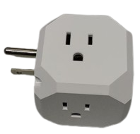 Power up Three Sides Wall Adapter With USB-C & USB-A Charging Ports