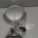 Professional 8.5" Large Lighted Makeup Mirror with Brighter Lights, 1X/10X True HD Magnifying Mirror with 3 Color Dimmable Lights, 90 Shadowless LEDs, 360Swivel Seamless Vanity Mirror, Pearl Nickel (Artistic Satin Nickel)