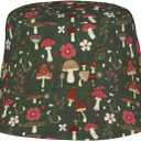 Chic Wildflowers Bucket Hat Summer Packable Fisherman Cap Beach Travel Sun Hat for Unisex Men Women (Green)