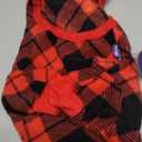 cyeollo Small Dog Pajamas, Fleece Dog Pjs for Small Dogs Warm Doggie Onesie Soft Stretchy Sweater in Cold Weather Winter Dogs Coat Pet Jammies Clothes for Puppy Female & Male, Buffalo Plaid M (Medium (chest Girth: 15"-18"))