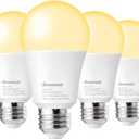 DEWENWILS 4 Pack A19 LED Light Bulb 100W Equivalent, Dimmable LED Bulbs, 2700K Soft Warm Glow, 1600LM, 15W, E26 Medium Base, UL Listed