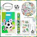 Kolewo4ever 294 Pieces Soccer Party Supplies Set Bulk Sports Goodie Bag Fillers for Soccer Party Gifts Bags