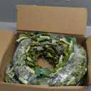 Mizii Fall Garland Artificial Flower Garlands 6 Feet Fake Wildflower Floral Garland Hanging Vines Flowers Decorations for Mantle Table Centerpieces Room Wall Fireplace Wedding Fall Decor (Green)