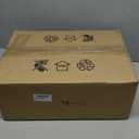 Teenyyou 6 Pcs Bell Shaped Glass Lamp Shade E26 Replacement Globe Ceiling Fan Light Cover with 1-5/8'' Fitter Opening for Chandelier Wall Sconce Pendant Light Bathroom Vanity Fixture (Amber Marble)