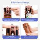 Automatic Air Freshener Spray Dispenser: Automatic Spray Dispenser with Elegant Wood Design for Commercial or Home Use (1-Pack), Battery Powered Free Standing or Wall Air freshener, Three Time Release