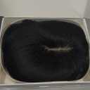 Hair Toppers for Women Real Human Hair, 360 3D Cover Toppers Hairpieces for Women with Thinning Crown Wispy Clip in Bangs Realistic Scalp Hairline (Black, Wispy Bangs)