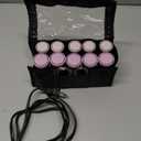 Remington Compact Ceramic Dual Voltage Hot Rollers for Long and Short Hair, Hair Setters, Hair Curlers, 1-1 ¼" Purple/Black, 10 Piece Set