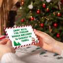 2 x Christmas Exchange Game, Christmas Games Cards With Box, White Elephant Gift Exchange Cards Holiday Present, Christmas Games for A Group Family Coworker Xmas Party Supplies