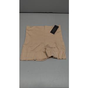 Womens Seamless Shaping Boyshorts Panties Tummy Control Underwear Slimming Shapewear Slip Shorts (Medium, #A2 Beige(light Tummy Control))