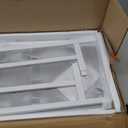 Dog Ramp for Bed or Couch, Wooden Pet Ramp with 20 Gentle Slope, Removable Side Rails, Non-Slip Surface, Top Platform & Wheels, Safe Bed Ramp for Small, Medium & Senior Dogs, 60" Long, White