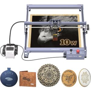 Creality 72000mW Output Power Laser Engraver, Falcon Pro 10W with Air Assist Laser Engraving Machine, CNC Machine Laser Engraver for Wood and Metal, Paper, Acrylic, Leather