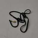Biothane Waterproof All Weather Dog Leash with Solid Brass Hardware - Black - 5/8" x 3'