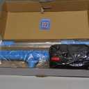 3 in 1 Carpet Rake for Pet Hair Removal, Reusable Pet Hair Remover Broom, 60'' Adjustable Long Handle Dog and Cat Hair Remover Tool Set of 3, Lint Remover Scraper for Carpets, Rugs, Mats, Couch, Car (Blue)