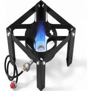 Horyanr Heavy Duty Single Propane Burner 100,000 BTU with 20 PSI Regulator