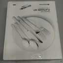 KINGSTONE Hammered Silverware Set, 30-Piece Flatware Set, 18/10 Stainless Steel Premium Cutlery with Unique Ripple Handles Design Mirror Polished - Dishwasher Safe