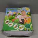 ARANEE 2-in-1 Tummy Time Mat & Seated Support Pillow Baby Toys 6-12 Months, Baby Tummy Time Toys Sit Me Up Floor Seat for Newborns and Older Babies, with Detachable Support Pillow and Toys (Green)