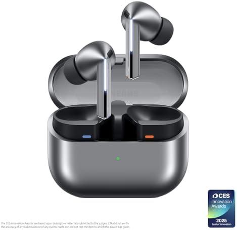 REPLICA FAKE Samsung Galaxy Buds 3 Pro AI True Wireless Bluetooth Earbuds, Noise Cancelling, Sound Optimization, Redesigned Comfort Fit, Silver [US Version