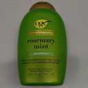 OGX Extra Strength Refreshing Scalp + Rosemary Mint Shampoo, Clarifying Shampoo for Oily Hair Visibly Helps Remove Oil & Residue to Clear Away Buildup, Sulfate-Free Surfactants, 13 fl. oz