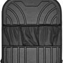 3D MAXpider Universal Fit Bucket Seat Back Cover & Protector (Black), Waterproof Kick Mats with Pocket Storage for Vehicles, Back Seat Organizer for Kids, Protects from Dirt, Mud & Scratches