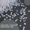3 Pounds Clear Quartz Tumbled Stones Bulk - Polished Crystal Stones for Vase Filler, Healing, and Decoration Pebbles