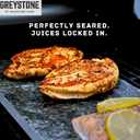 GREYSTONE Rectangular Grilling Stone 16" x 8" Non-Stick, Natural, NonPorous BBQ Stone for Grill & Oven No Oil, No FlareUps, Steady Heat One Stone That Does It All - Sear, Grill, Roast, Bake!