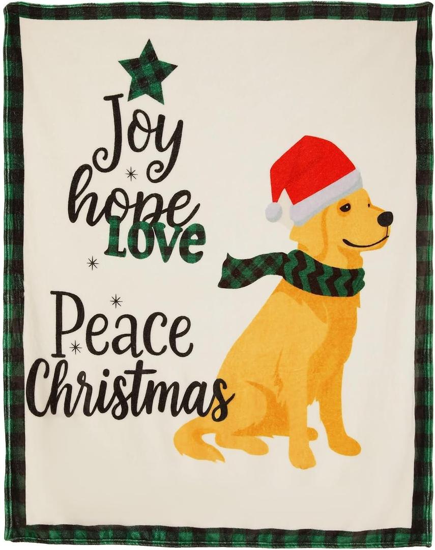 Cozy Christmas Throw Blanket, Christmas Decorations Gifts for Women, Print Fleece Winter Holiday Blanket, Fluffy Cozy Soft Christams Throws for Couch Sofa Bed, 50" X 60"