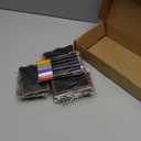 15-Pack Mini Chalkboard Signs with 6 Color Chalk Markers Wooden Blackboards Reusable for Buffet Food Table