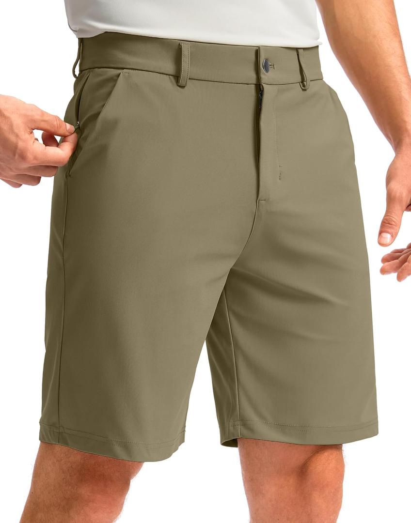 Soothfeel Men's Golf Shorts with 5 Pockets Stretch Lightweight Quick Dry 9 Inch Flat Front Casual Work Dress Shorts for Men (XL)