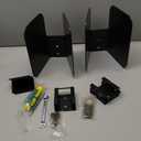 4Pack E-Track Wheel Chock for Motorcycle, E Track Dirt Bike Wheel Chocks, E-Track Accessories Hardware, Supports Tires up to 6 Wide Black