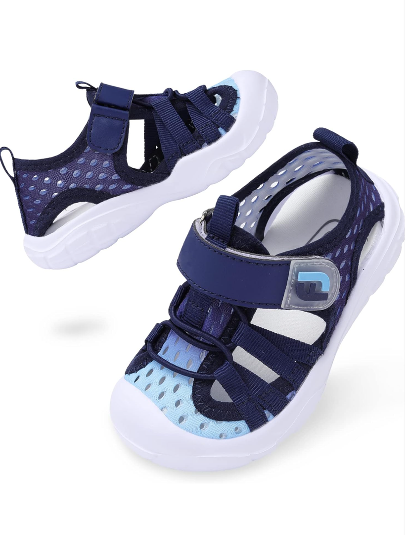 JOINFREE Toddler Boys Girls Water Shoes Breathable Qucik Dry Sport Beach Sandals Lightweight Barefoot Flexible 25,kids 8.5 