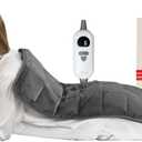 Weighted XL Heating Pad 33" x 17" for Back, Neck & Shoulder Pain Relief, Electric Heating Pad for Lower Back & Period Cramps, 6 Heat Settings, 4 Auto-Off Timers, Gifts for Women and Men