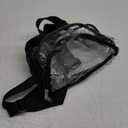 Paxiland Clear Backpack Stadium Approved 12126 with Reinforced and Wider Shoulder Straps, Small Clear Bag for Schools, Concerts, Work, Festivals and Sporting Events - Black