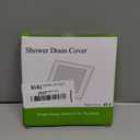 Hair Catcher/Drain Strainer/Shower Drain Cover for Bathroom Floor Drain, Stainless Steel and Silicone (Patented Product) (4 inch, Gray)