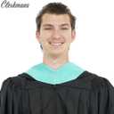 Unisex Graduation Hood for Bachelors & Masters Degree -University Academic Hood, Light Blue/Purple/White